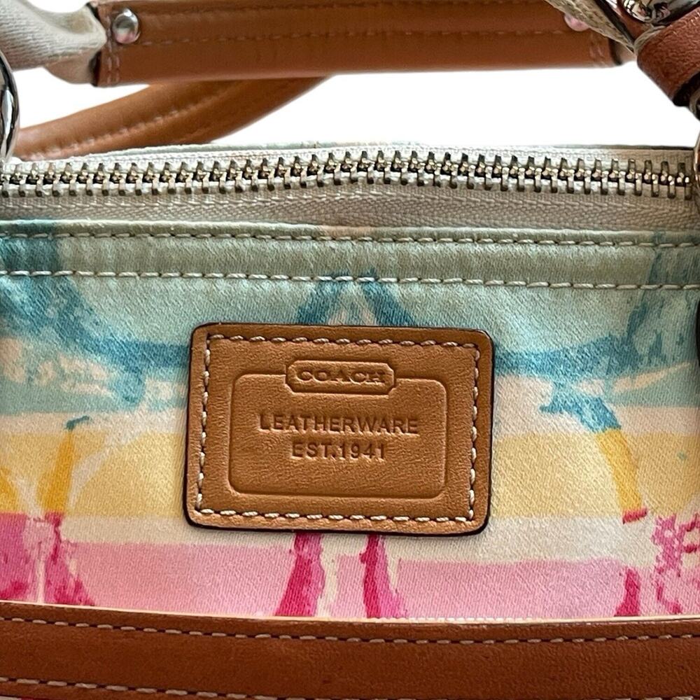COACH 11755 Watercolor Scribble Mini Tote Hamptons Bag Pastel - Picture 9 of 11